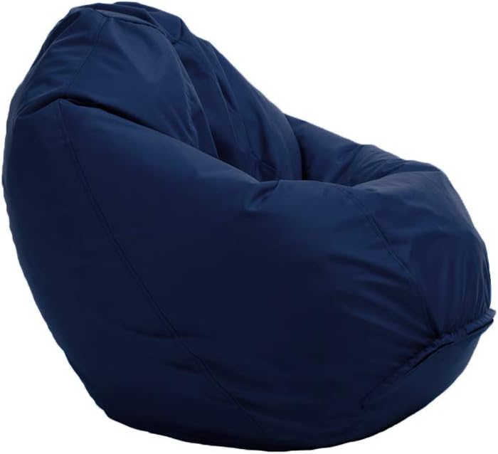 Bruni Classico Sitzsack-Bezug ohne Füllung - Wechselhülle (M, blaugrau) Medium Blaugrau, Medium Blau