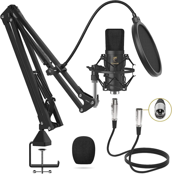 TONOR XLR Nierencharakteristik Kondensator Mikrofon Kit Professional Nieren Studio mit T20 Mikrofona