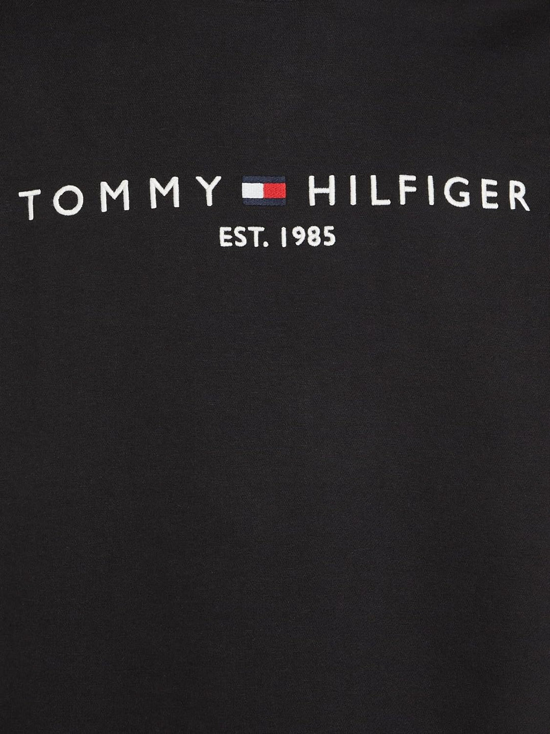 Tommy Hilfiger Herren Sweatshirt Logo Rundhalsausschnitt XS Black (Black), XS Black (Black)