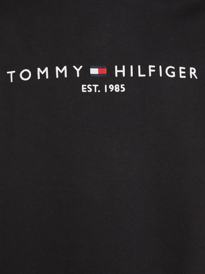 Tommy Hilfiger Herren Sweatshirt Logo Rundhalsausschnitt XS Black (Black), XS Black (Black)