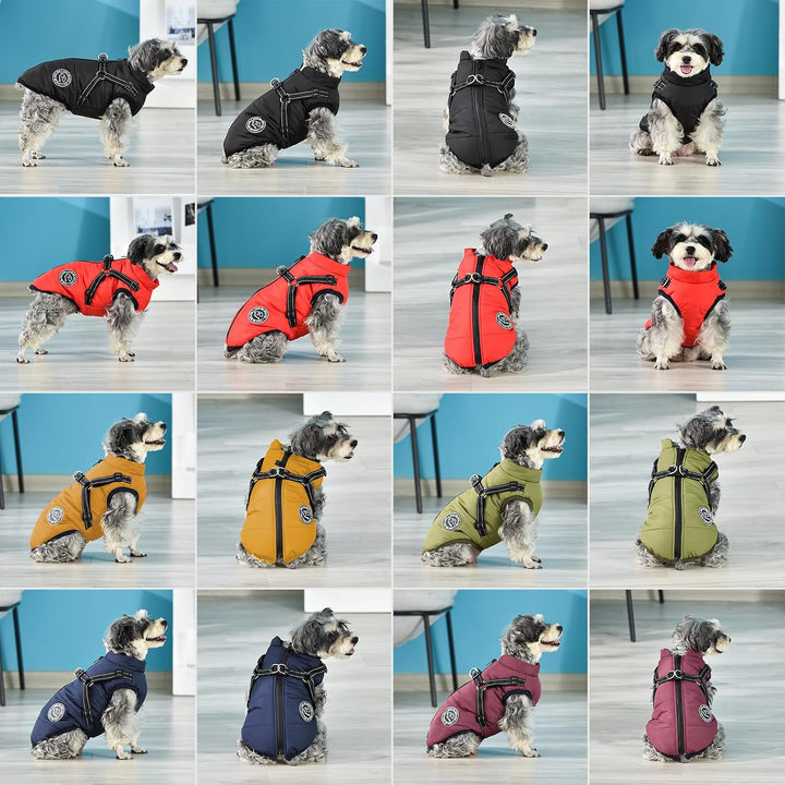 Hundejacke Winterweste Jacken Hundemantel Hundepullover Haustier Skifahren Kostüm Ärmellose Baumwoll