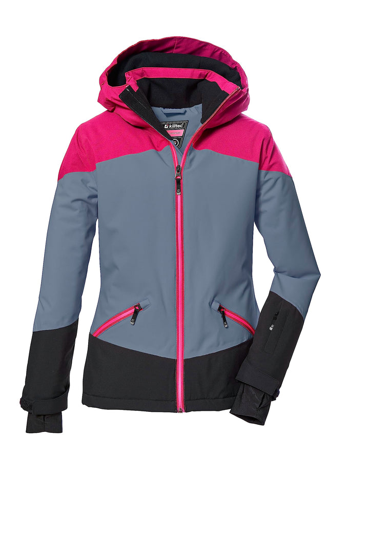 Killtec Mädchen Ksw 151 Grls Ski Jckt Skijacke wasserdicht/Funktionsjacke mit Kapuze und Schneefang