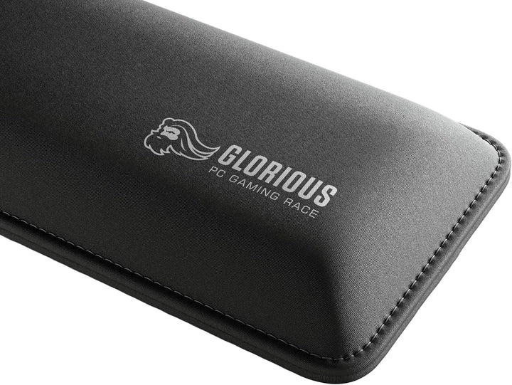Glorious Gaming Padded Keyboard Wrist Rest (TKL, 25 mm stark) - gesteppte Ränder, glatte Stoffoberfl