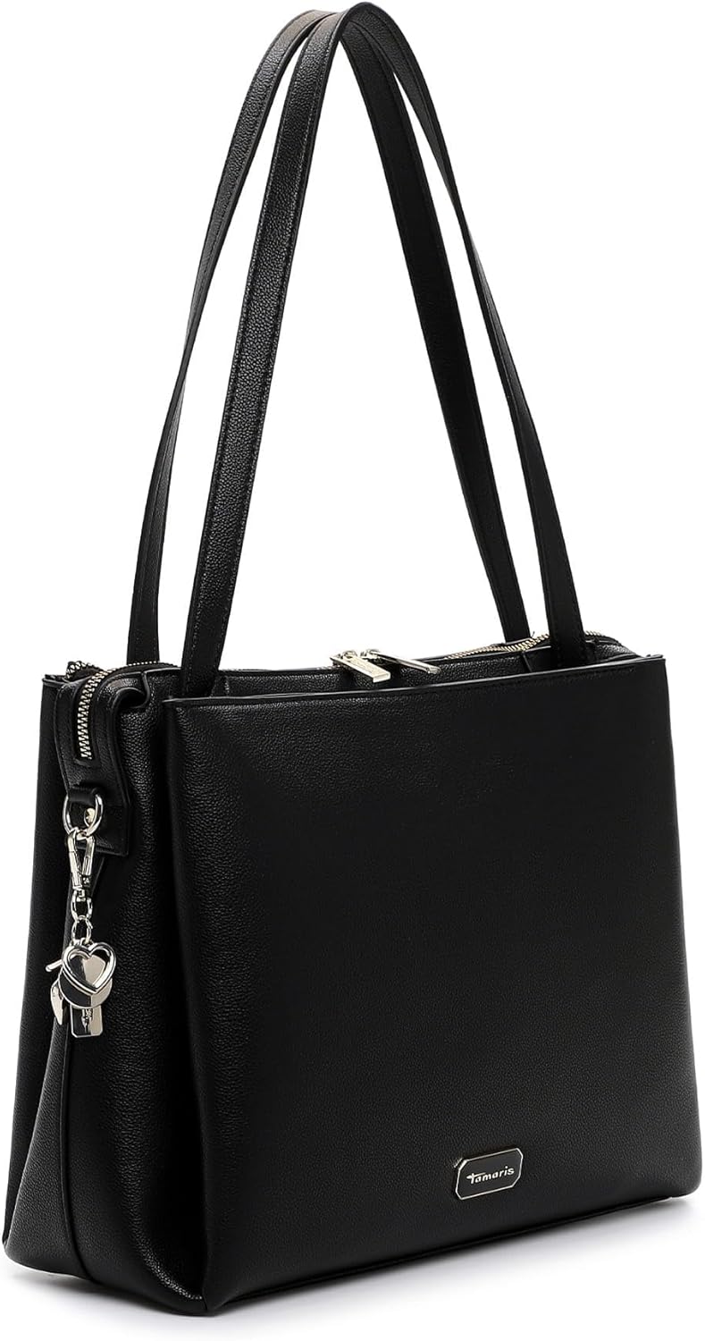 Tamaris Shopper TAS Katharina 34235 Damen Handtaschen Uni Schwarz M, Schwarz M