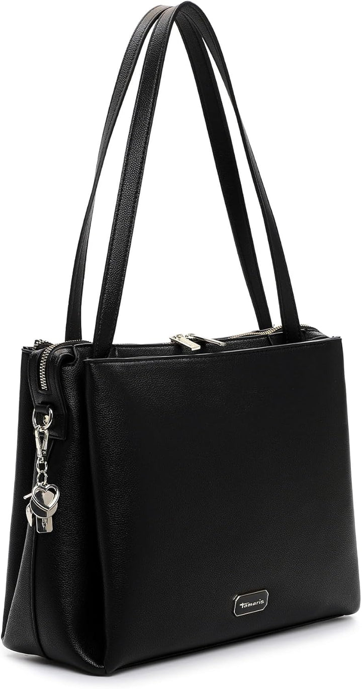 Tamaris Shopper TAS Katharina 34235 Damen Handtaschen Uni Schwarz M, Schwarz M