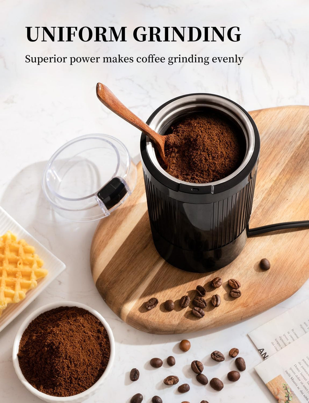 KaffeemüHle Mit Sicheren Und Langlebigen 304 Edelstahlklingen GewüRzmüHle Zum Schnellen Mahlen Von K