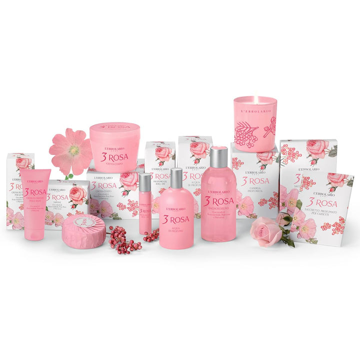 L'Erbolario 3 Rosa Eau de Parfum, 1er Pack (1 x 50 ml) 7 ml (1er Pack), 7 ml (1er Pack)