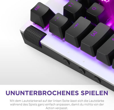 Nzxt Function - KB-1FSDE-WR - Mechanische Gaming Tastatur - MX-kompatible Hot-Swap-fähige Switches -
