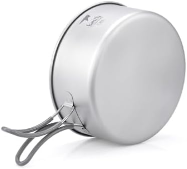 Keith Unisex-Adult 2-Piece Titanium Pot and PAN Cook Set, Grey, One Size