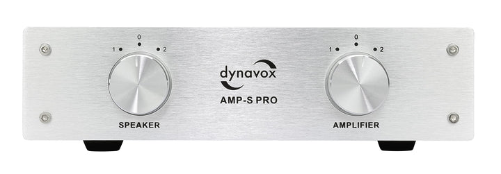 Dynavox AMP-S Pro, Verstärker- und Lautsprecher-Umschalter in Metallgehäuse, für Stereo- und Surroun
