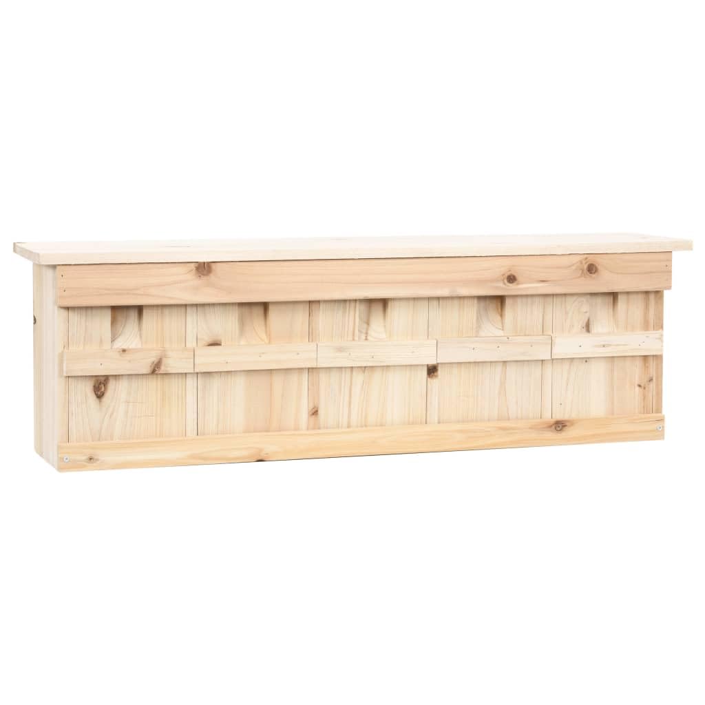 Myheimly Spatzenhaus 5-Fach 68x15x21 cm Tannenholz Nistkasten für Sperling Spatzenvilla