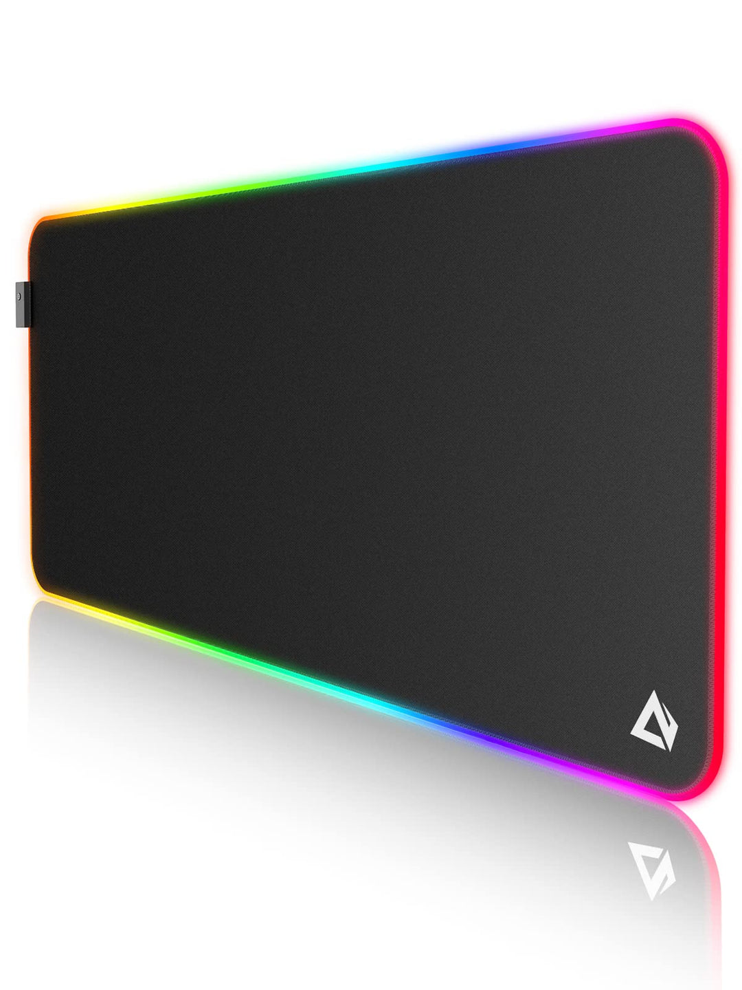 EASEMO Gaming Mauspad, RGB Mousepad, XXL gross (900 x 400 x 4 mm) mit 7 LED-Farben, 11 Beleuchtungsm