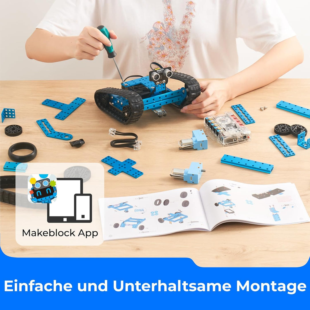 Makeblock mBot Ranger Roboter, 3-in-1-Programmierbarer Robot Bausatz, Codiertes Spielzeug, 3 Formen