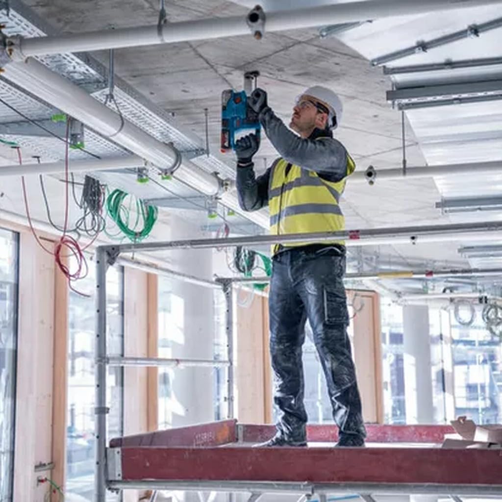 Bosch Professional 18V System Akku-Bohrhammer GBH 18V-22 (mit SDS plus, ideal zum Bohren von 6- bis