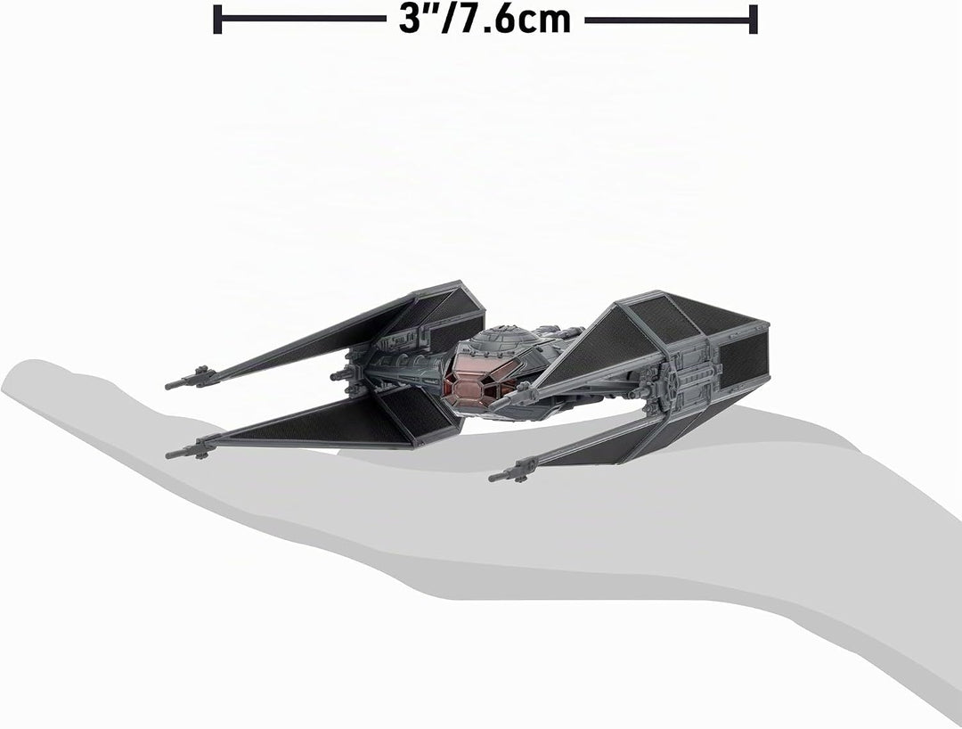 Jazwares Star Wars Micro Galaxy Squadron TIE Schalldämpfer – 12,7 cm Fahrzeug mit 2,5 cm Mikro-Figur