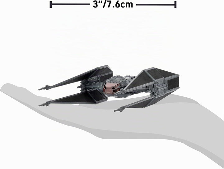 Jazwares Star Wars Micro Galaxy Squadron TIE Schalldämpfer – 12,7 cm Fahrzeug mit 2,5 cm Mikro-Figur