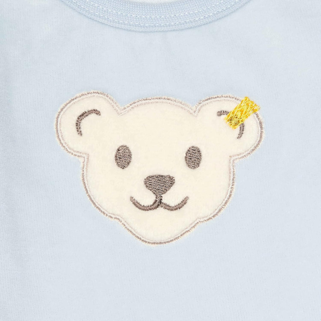 Steiff Unisex Baby Basic Kleinkind-Schlafanzüge, Celestial Blue
