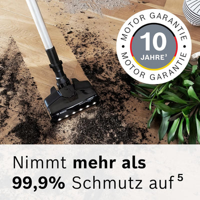 Bosch Akku-Staubsauger Unlimited 7 BSS711W, kabelloser Handstaubsauger, beutellos, Wechselakku, Knic