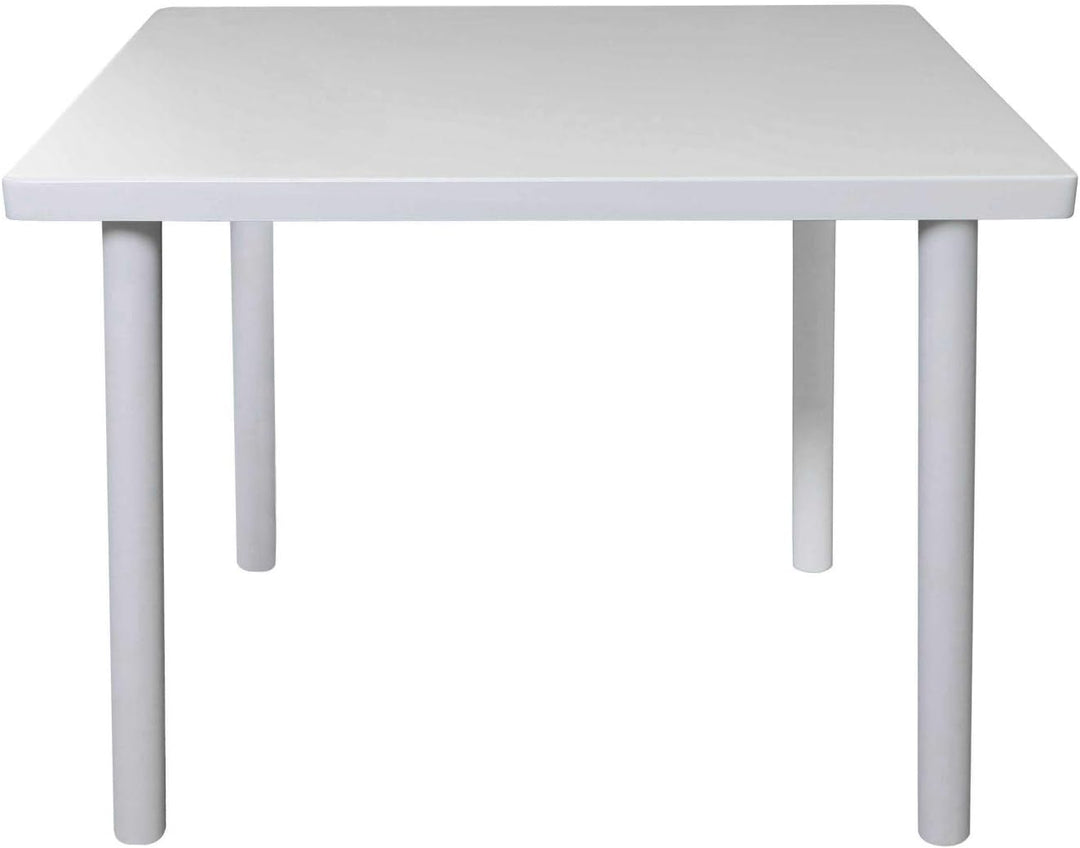 Betten-ABC Bubema Kindertisch Kinderzimmer-Tisch aus massiver Kernbuche Weiss lackiert, extra stabil