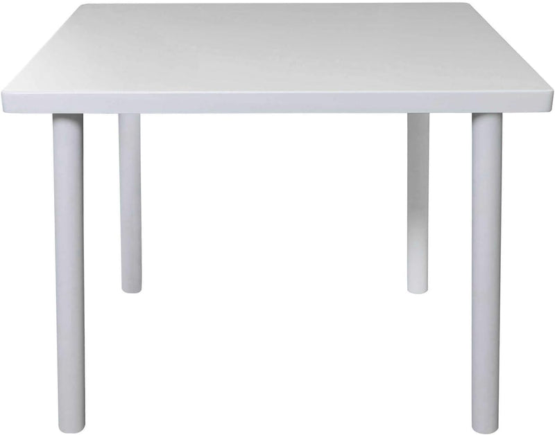 Betten-ABC Bubema Kindertisch Kinderzimmer-Tisch aus massiver Kernbuche Weiss lackiert, extra stabil