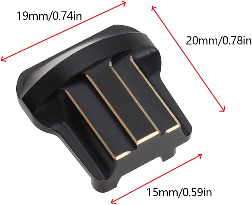 1 Paar Messing Vorne Hinterachse Differentialabdeckungen Kompatibel mit TRX4M K10 High Trail 1/18 Cr