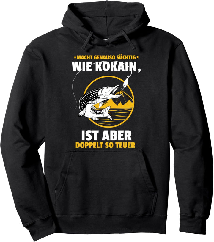 Angler Geschenk-Idee fürs Fischen und Angeln, Motiv-Sprüche Pullover Hoodie