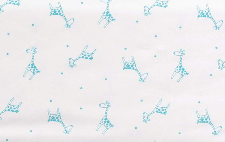 Bio-Baumwoll-Decke für den Sommer (Aqua Giraffe, 150 x 200 cm) Aqua Giraffe 150 x 200 cm, Aqua Giraf