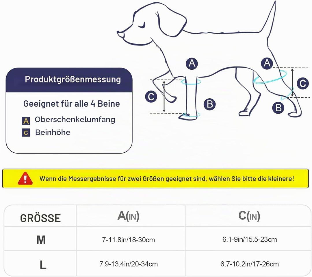 KINBOM Hunde Kniebandage Hinterbein, Hunde Hinterbein Bandage Hunde-ACL-Klammer Hinterbein Hunde-Kni