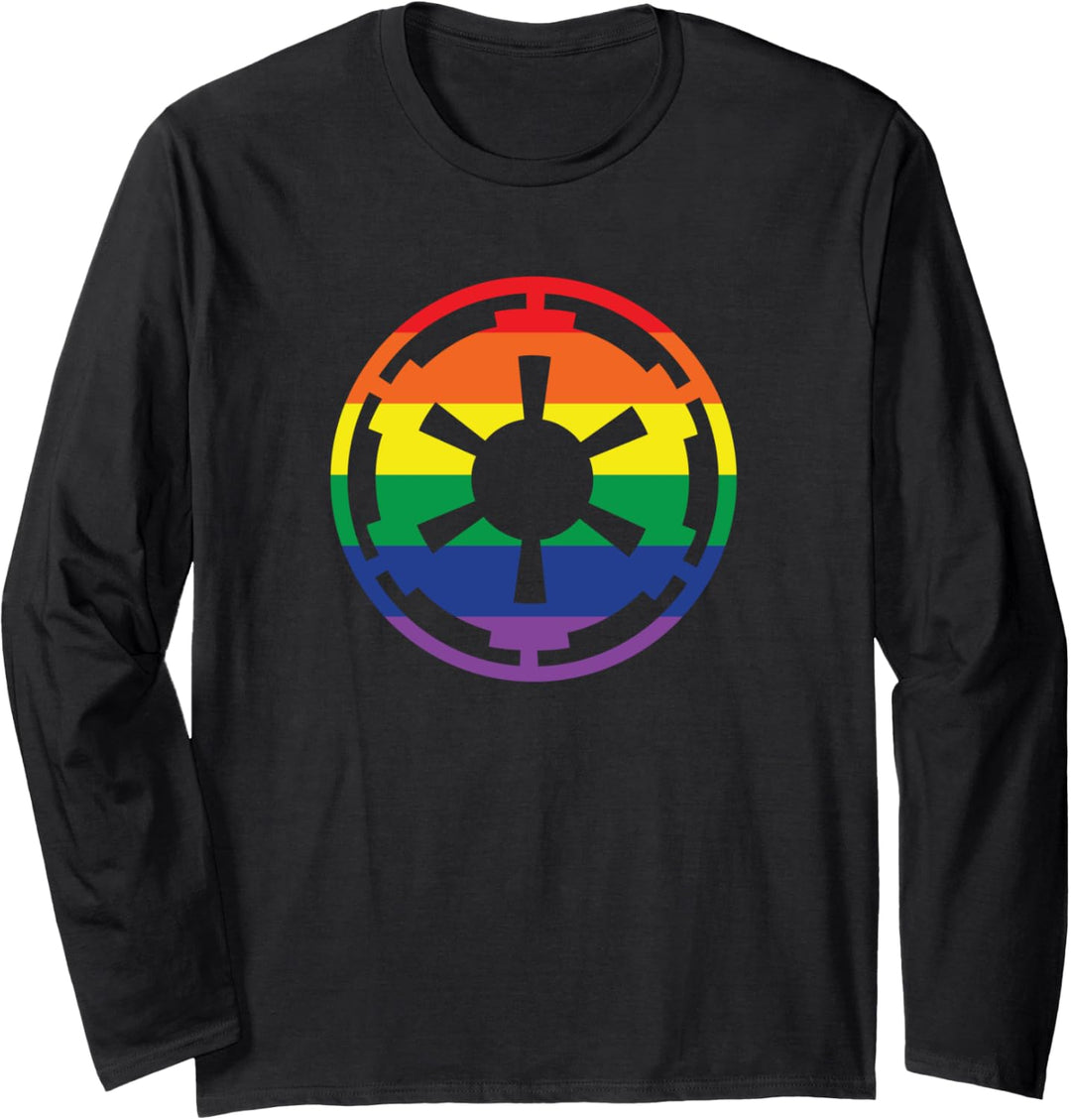 Star Wars Galactic Empire Imperial Crest Rainbow Langarmshirt
