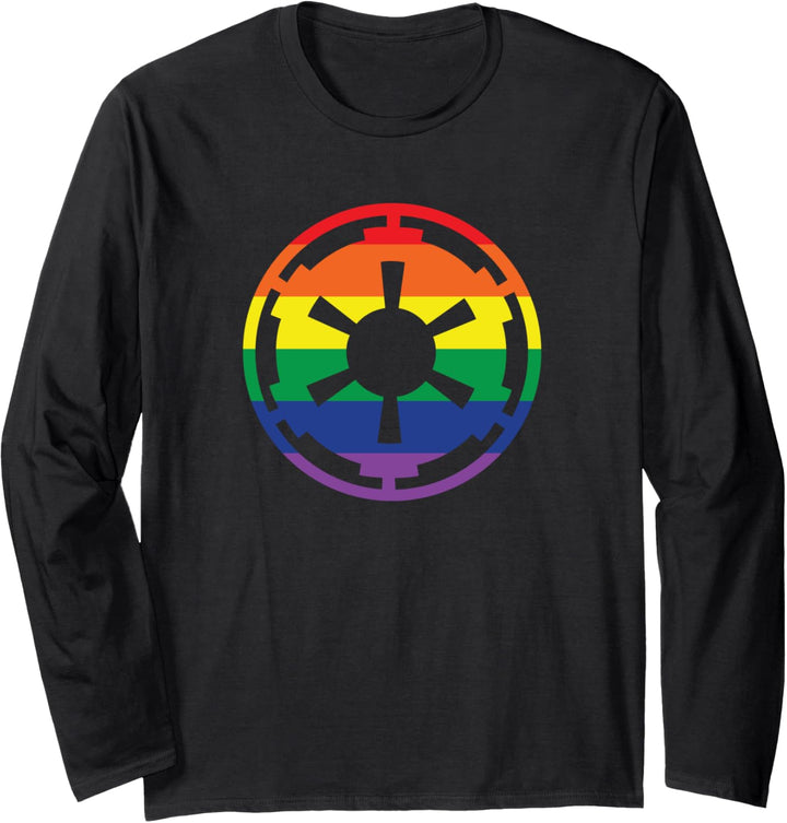Star Wars Galactic Empire Imperial Crest Rainbow Langarmshirt