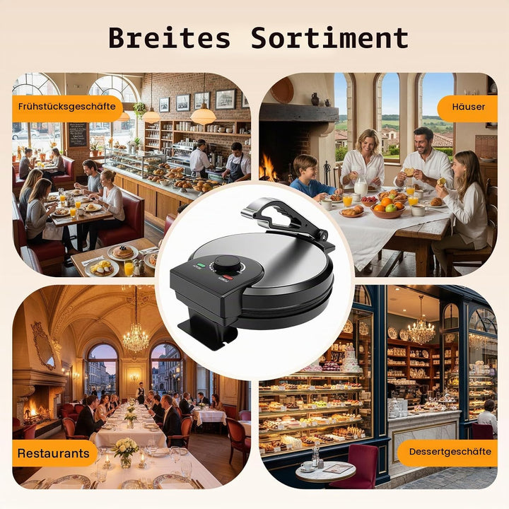 Roti Maker Elektrische Chapati Tortilla Presse Maker Doppelseitige Heizung Edelstahl Crêpes Maker fü