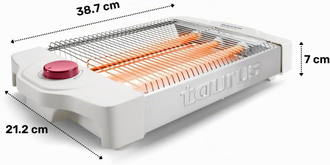Taurus My Toast Toaster | Mit langem und extra breitem Schlitz | Kunststoff | Mehrfarbig 3 flache Wi