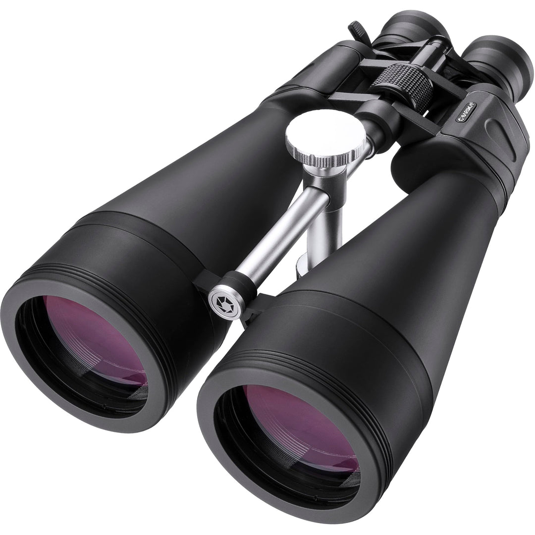 BARSKA Gladiator 25-125x80 Zoom-Fernglas (grünes Objektiv, verstrebter Stativadapter), Schwarz AB105