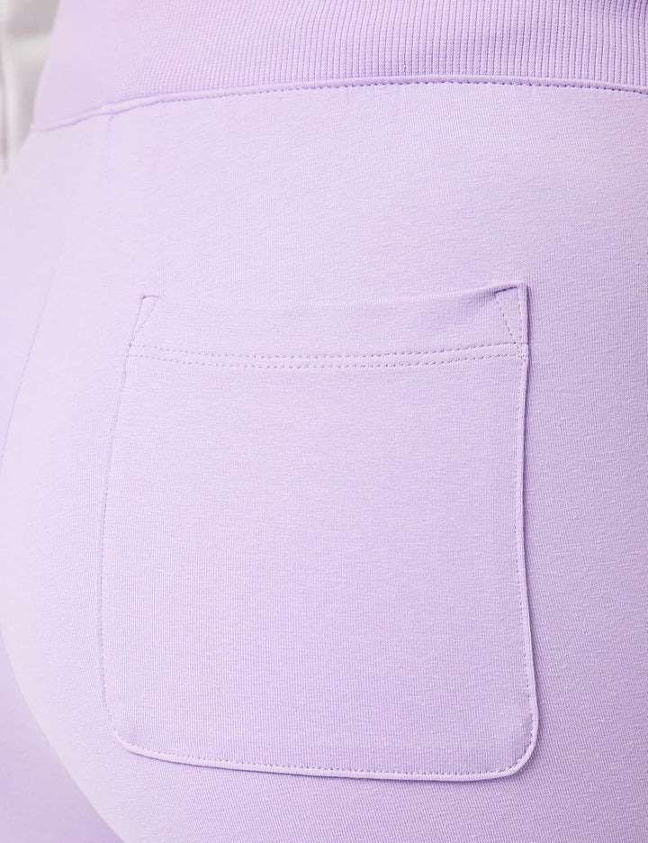 Champion Damen Legacy American Classics Pocket Logo High Waist Rib Cuff Trainingshose, Lavendel