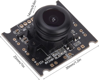 USB Kameramodul 110° Weitwinkel OV3660 USB2.0-Kamera Modul, Hoher Rahmen, 15fps, Webcam-Modul, Unter