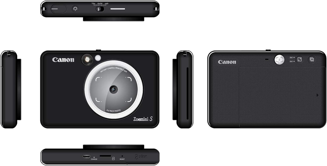 Canon Zoemini S Sofortbildkamera Mini Fotodrucker digital 8 MP (Sucher, Ringblitz/ LED Blitz, Micro