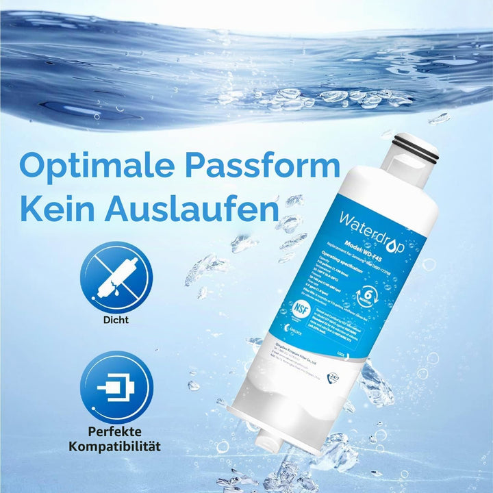 Waterdrop DA97-17376B NSF Zertifiziert Kühlschrank Wasserfilter, Ersatz für Samsung® HAF-QIN/EXP, DA