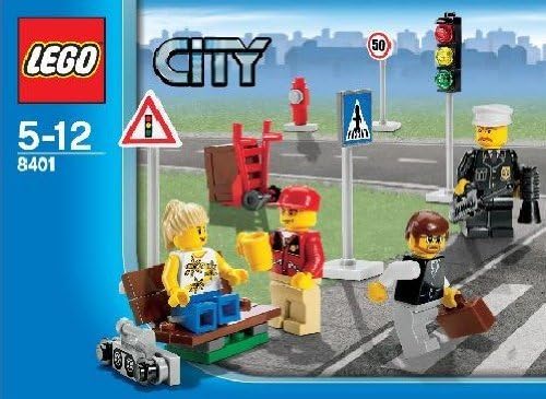 LEGO City 8401 - Minifiguren und Strassenschilder