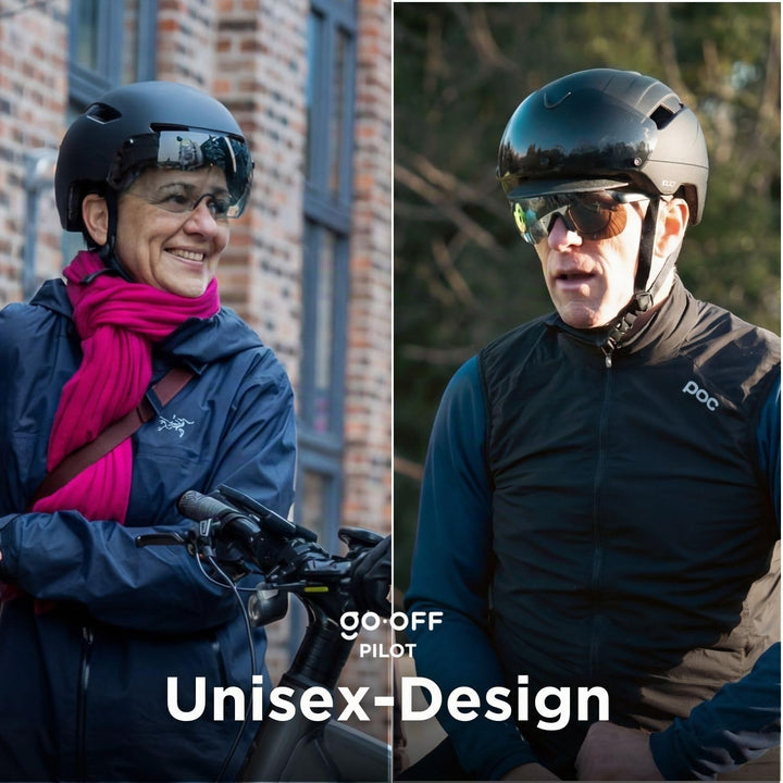 GOOFF Pilot S-Pedelec Helm - Schutz für schnelle E-Bike Fahrten – Fahrradhelm mit Visier und Licht –