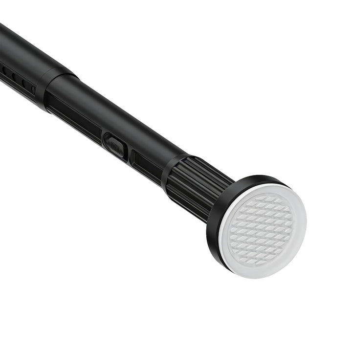 Gardinenstange ohne Bohren 100-310cm, Ø32mm Matt Schwarz Multifunktionale Vorhangstange zum Einklemm