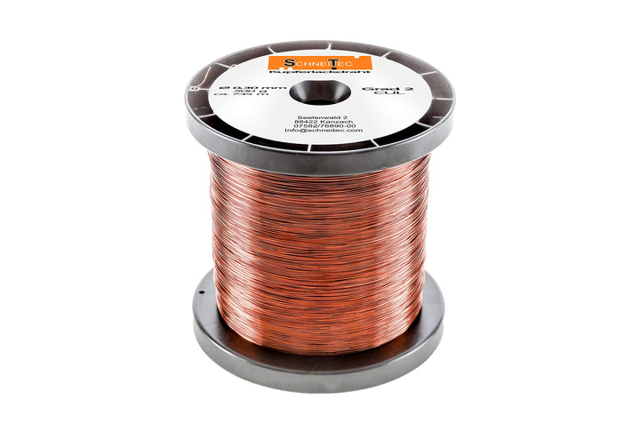 Kupferlackdraht W210 Ø 0,30 mm 500 g CU Lackdraht Grad 2 CUL Kupferdraht Gewicht 500 Gramm Durchmess