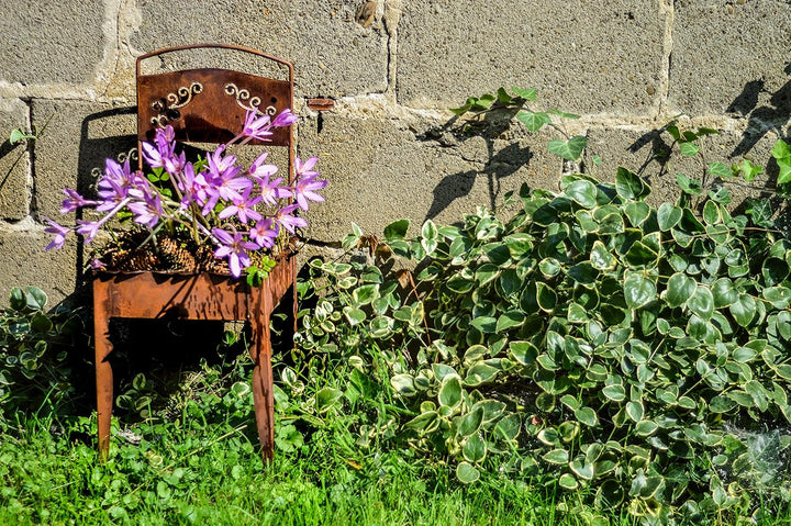 KOTARBAU® Dekorativer Stuhl Garten-Skulptur aus rostigem Stahlblech 75 cm