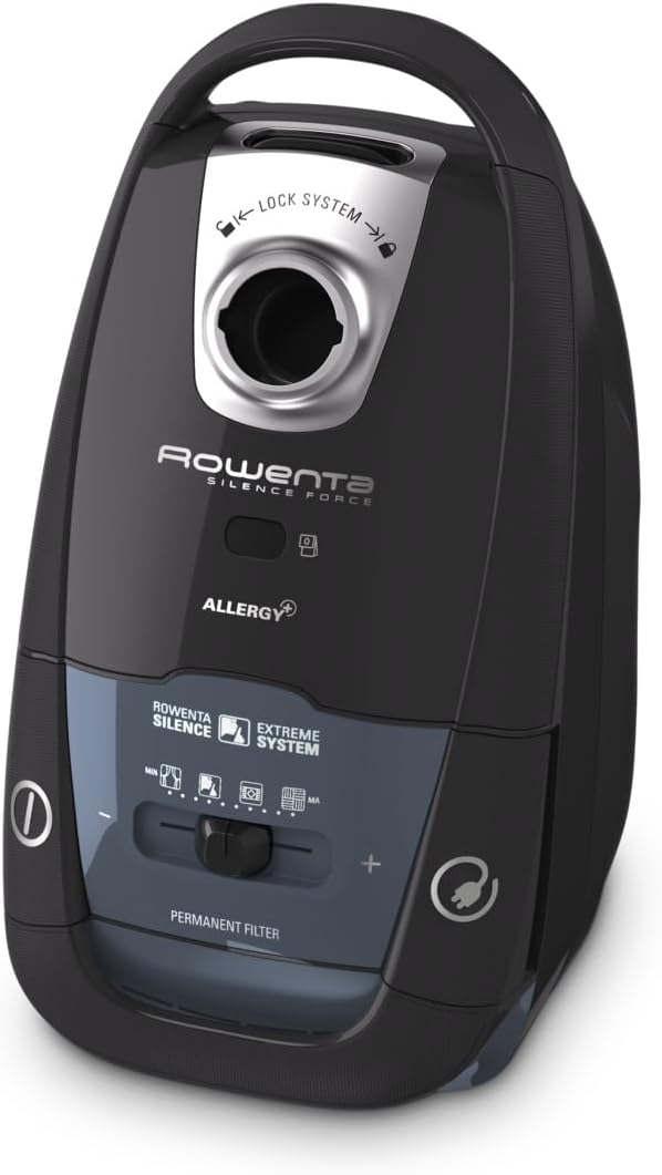 Rowenta RO7755 Silence Force Allergy+ Bodenstaubsauger mit Beutel | Effitech-Motor | 75 dB(A) | 4,5