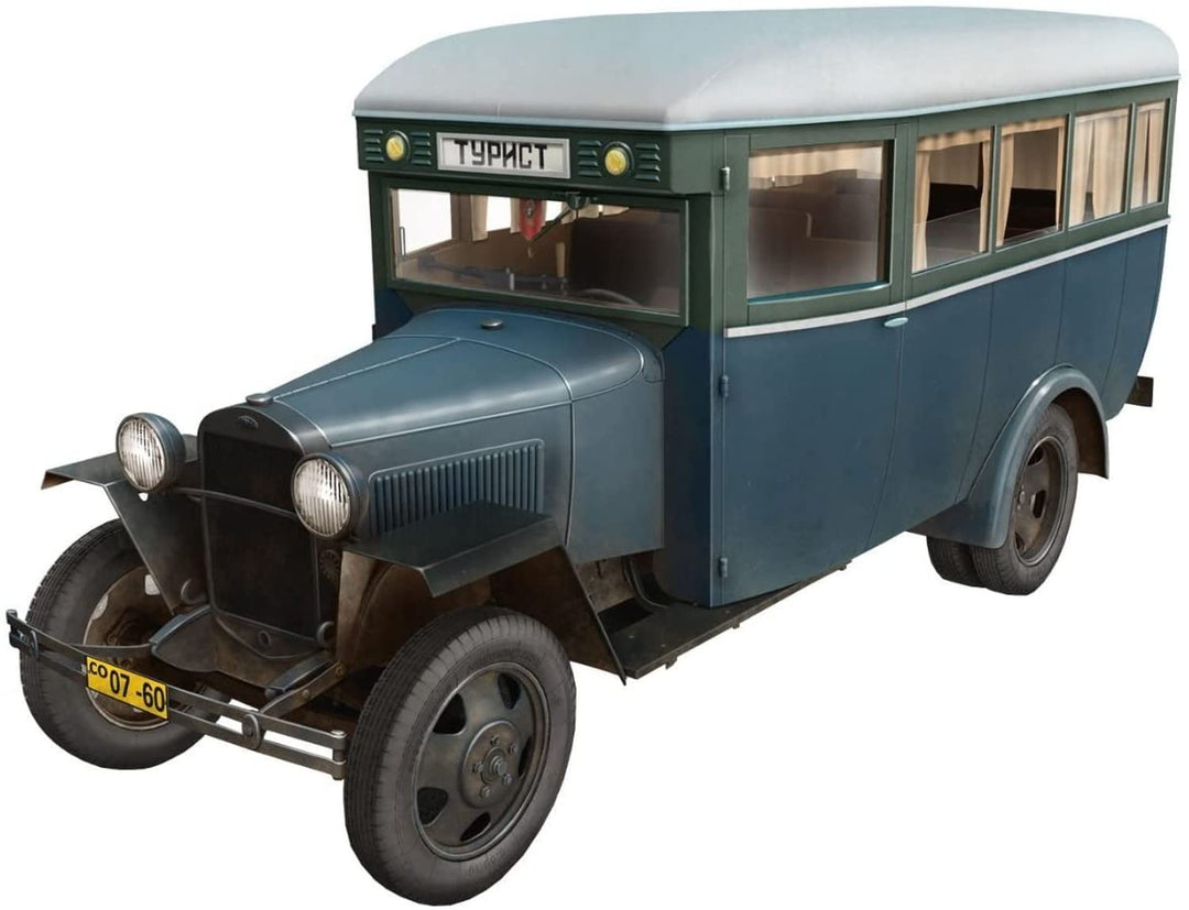 MiniArt 38005 - Modellbausatz Passanger Bus GAZ-03-30, grau