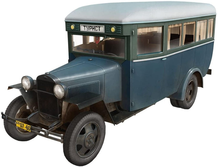 MiniArt 38005 - Modellbausatz Passanger Bus GAZ-03-30, grau