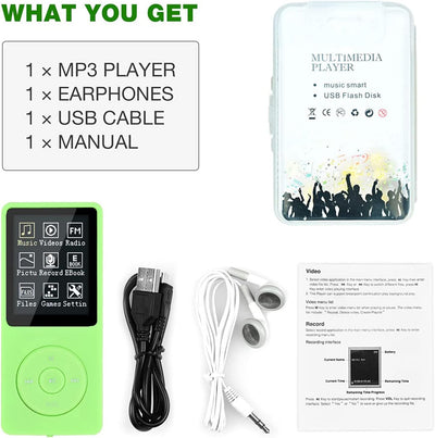 MP3-Player, MP3/MP4 digitaler Musik-Player, Lychee Upgrade, 8 GB, tragbarer HiFi-Sound, Musik-Player