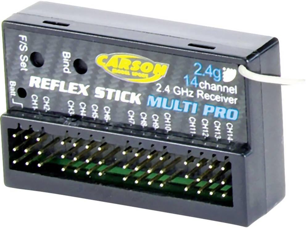 Carson 500501540 Modellsport Reflex Stick Multi Pro 14-Kanal Empfaenger 2,4GHz, Medium