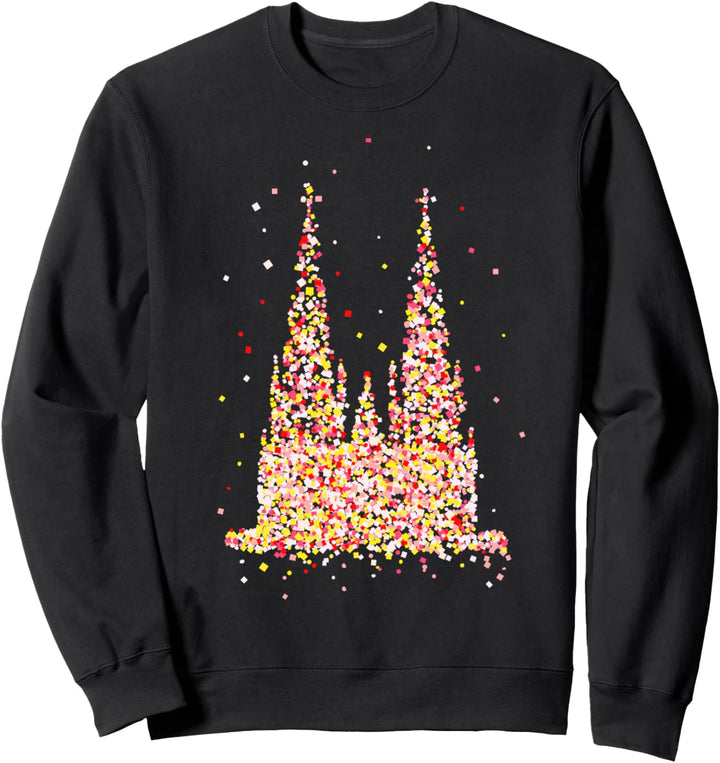 Kölner Dom Kölsch Kölnerin Fasching Karneval Outfit Sweatshirt