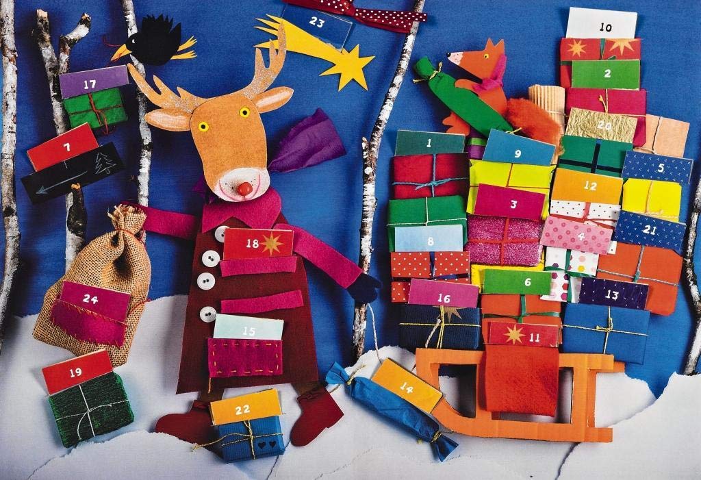 Mein grosser Bastel-Adventskalender: 24 Bastelideen mit Anleitung, Kalender
