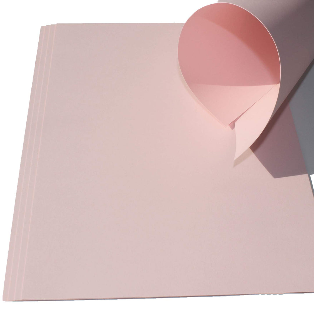 50 Blatt Ton-Bastel-Karton DIN A4 240g/m² rosa Dickes Ton-Papier 210x297mm super zum Basteln - kompl